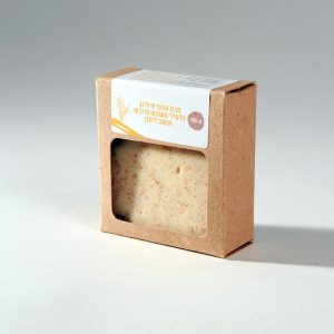 סבון טבעי מוצק פילינג גלעיני משמש עשב לימון